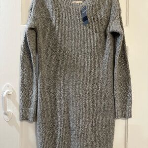 Hollister Gray Sweater Dress NWT Long Sleeve Y2K Dress